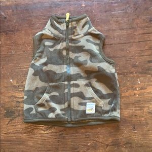 Carter’s fleece camo vest